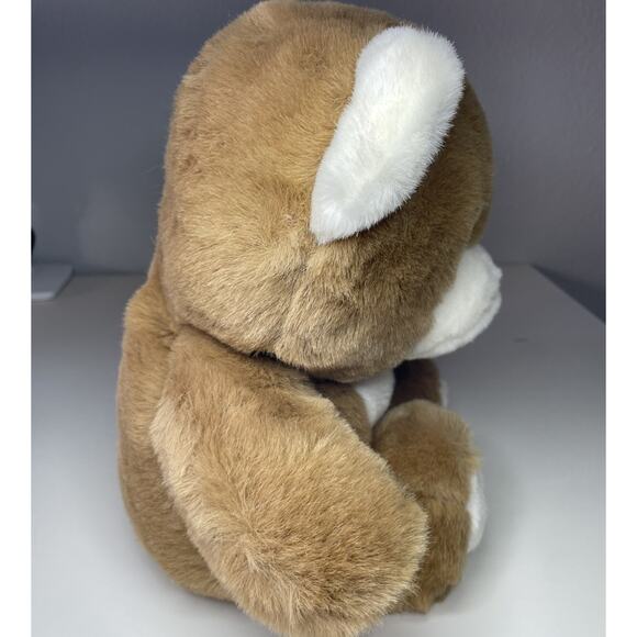 Vintage Yangjee Teddy Bear Plush Brown White 14” Stuffed Animal Yang Jee - Picture 2 of 12